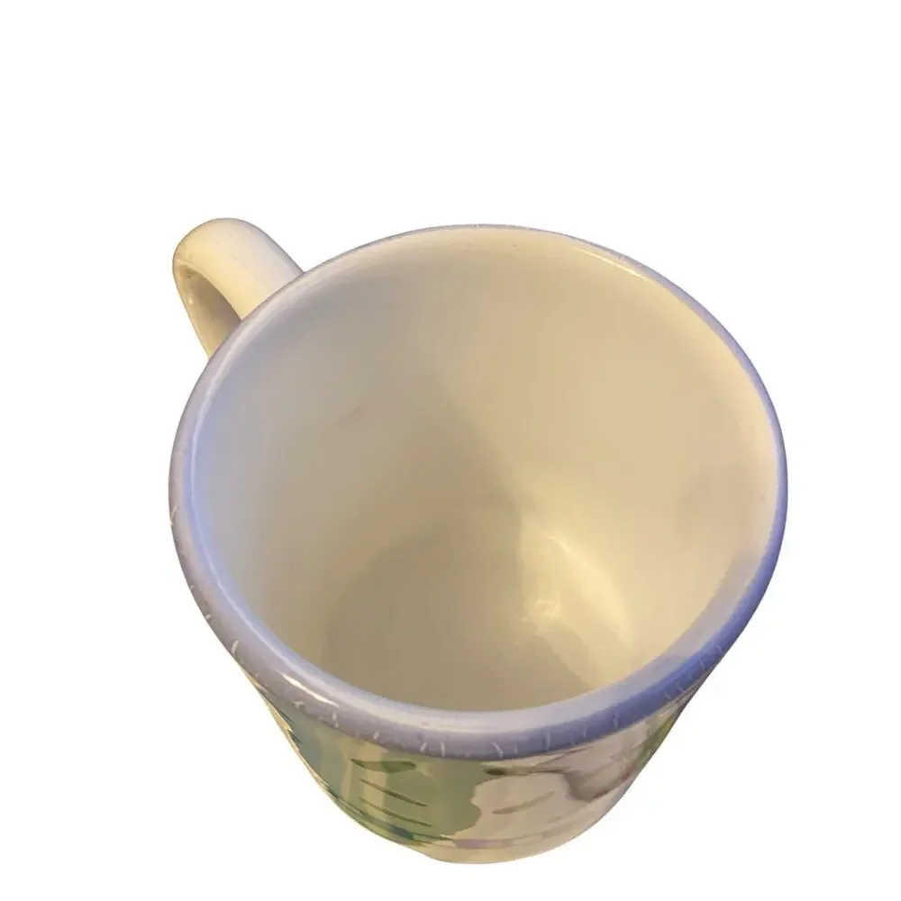 Williams-Sonoma Tournesol Mug Made in Italy Vintage 1998 Green Blue Yellow